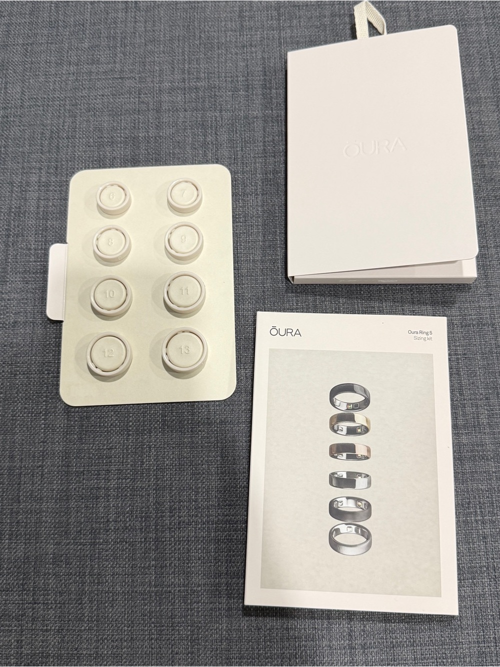Like new Oura Ring 5 Sizing Kit